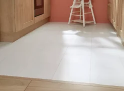 GoodHome Carrelage sol intérieur blanc effet pierre L.60 x l.30 cm x ép.9 mm, Plain- Carrelage Mural Uni|Carrelage Mural Pour Wc