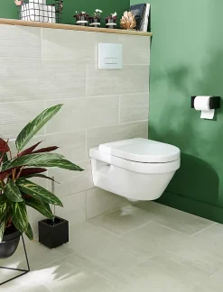 GoodHome Carrelage sol intérieur effet pierre ivoire L.60 x l.30 cm x ép.8 mm, Soft Travertin- Carrelage Mural Effet Pierre|Carrelage Mural Pour Douche