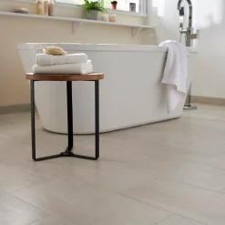 GoodHome Carrelage sol intérieur effet pierre ivoire L.60 x l.30 cm x ép.8 mm, Soft Travertin- Carrelage Mural Effet Pierre|Carrelage Mural Pour Douche