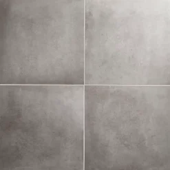 GoodHome Carrelage sol intérieur gris effet béton L.61,6 x l.61,6 cm x ép.7,4 mm, Konkrete- Carrelage Mural Pour Wc|Carrelage Mural Effet Béton