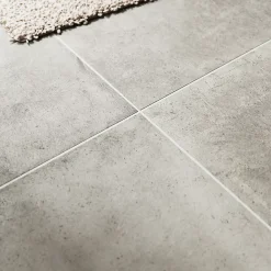 GoodHome Carrelage sol intérieur gris effet béton L.60 x l.60 cm x 9,5 mm, Kontainer- Carrelage Mural Effet Béton|Carrelage Sol Effet Béton