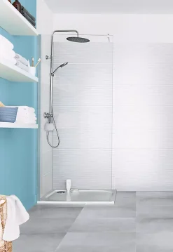 GoodHome Carrelage sol intérieur gris effet béton L.60 x l.60 cm x 9,5 mm, Kontainer- Carrelage Mural Effet Béton|Carrelage Sol Effet Béton