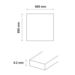 GoodHome Carrelage Mural Effet Pierre|Carrelage Sol Effet Pierre<Carrelage sol intérieur ivoire effet pierre L.60 x l.60 cm x ép.9,2 mm, Soft Travertin