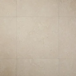 GoodHome Carrelage Mural Effet Pierre|Carrelage Sol Effet Pierre<Carrelage sol intérieur taupe beige effet pierre L.61,5 x l.61,5 cm x ép.9 mm, Soft Lime Stone