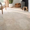Casa Linéa Travertin<Carrelage sol intérieur travertin L.61 x l.40,6 cm x ép.12 mm, Antique