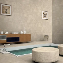 Rentside Carrelage sol mat beige l.120 x L.60 cm Orion crema- Carrelage Sol Effet Béton|Carrelage Sol Pour Salle De Bains