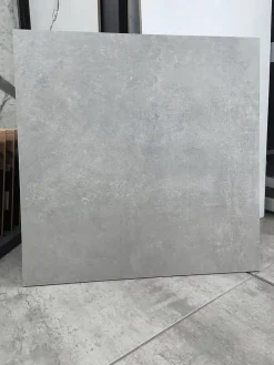Qua Granite Carrelage sol/mur effet béton gris mat ARK SILVER L.60 x l.60cm- Carrelage Sol Effet Béton