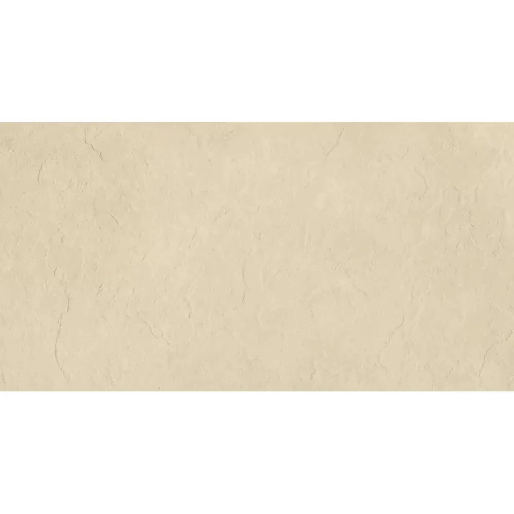Bien Seramik Carrelage sol/mur effet pierre beige mat Crag Ivory l.60 x L.120 cm- Carrelage Sol Uni