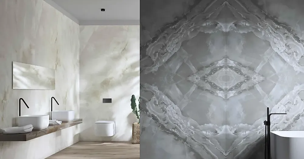 Deco Prom Faïence Pour Douche|Faïence Effet Marbre<Carrelage sol/mur intérieur effet MARBRE l.60 x L.120 cm MAREA ANTHRACITE