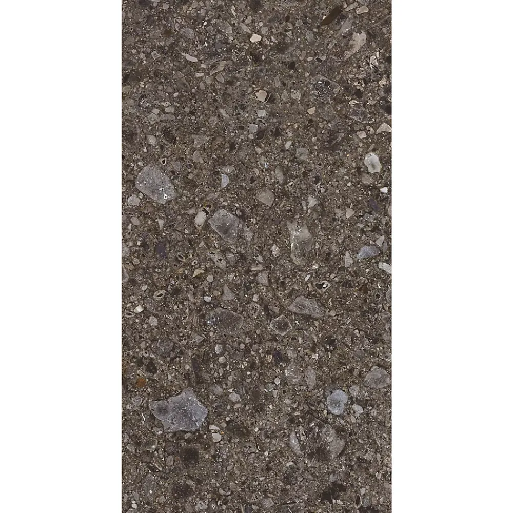 Allocarrelage Carrelage Terrazzo 60x120 Ceppo Nuovo Black Poli Rectifie -- Carrelage Sol Effet Terrazzo|Carrelage Sol Pour Cuisine