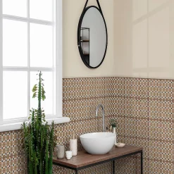 Concept Mosaïque Carrelage Sol Effet Carreaux De Ciment<Carrelage TESSIA 20x20 cm effet carreaux ciment vieilli