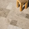 Ro'Ma Nature Carrelage Travertin Rustique Nuancé Opus 4 x1,2 cm - Intérieur et Extérieur (lot de 1,48 m² soit 2 paquets) -- Travertin
