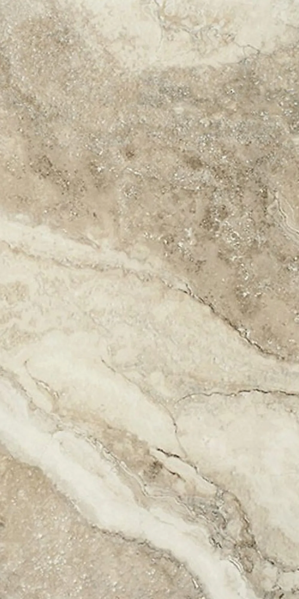 Cristacer Carrelage Travertino di Caracalla Beige - Mat 120 x 60cm ( vendu par boite de 1,44 m² )- Carrelage Sol Effet Marbre