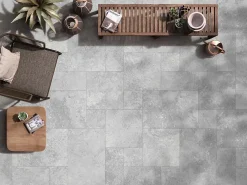 Codicer Carrelage Trevi Silver - Mat 66 x 44cm ( vendu par boite de 1,16 m² )- Carrelage Sol Effet Pierre