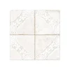 Ro'Ma Carrelage Carrelage Vintage Blanc Uruk 45x45x0,95 cm Carvella - Sol et mur intérieur -- Carrelage Sol Uni