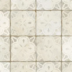 Ro'Ma Carrelage Carrelage Sol Effet Carreaux De Ciment<Carrelage Vintage effet Carreau ciment Blanc 45x45x0,95 cm Calenza - Sol et mur intérieur -