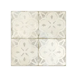 Ro'Ma Carrelage Carrelage Sol Effet Carreaux De Ciment<Carrelage Vintage effet Carreau ciment Blanc 45x45x0,95 cm Calenza - Sol et mur intérieur -