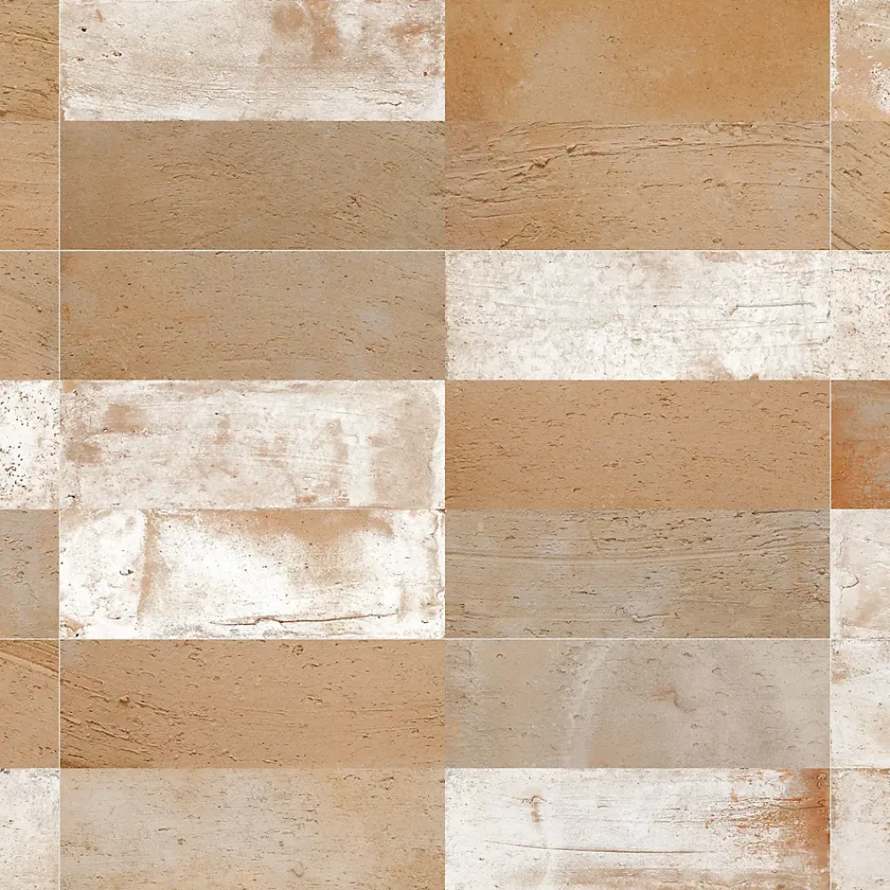 Ro'Ma Carrelage Carrelage Mural Uni<Carrelage Vintage effet Terre cuite Beige 40x20x1,03 cm Terramo - Mur intérieur -