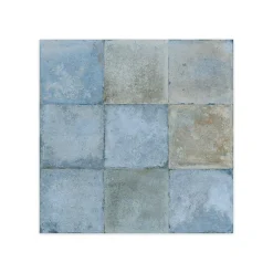 Ro'Ma Carrelage Carrelage Sol Uni<Carrelage Vintage effet Zellige Bleu 33x33x0,95 cm Orelia - Sol et mur intérieur -