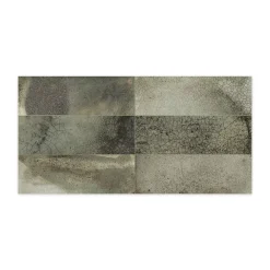 Ro'Ma Carrelage Carrelage Vintage effet Zellige Vert 40x20x1,03 cm Patrina - Mur intérieur -- Carrelage Mural Uni|Carrelage Mural Pour Pièce À Vivre