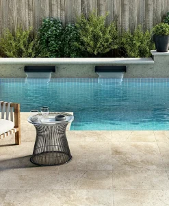 Allocarrelage Carrelage 40x60 Imitation Pierre de Travertin Grip Extérieur R11- Carrelage Extérieur Et Terrasse