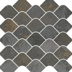 Vives Carrelage Yuri Graphite - Mat 30 x 30cm ( vendu par boite de 1,08 m² )- Carrelage Sol Effet Métal