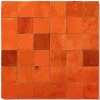 Ro'Ma Nature Faïence Pour Douche<Carrelage Zellige Marocain Orange Pétillant 5x5 cm (vendu par plaque de 30x30 cm soit 0,09 m²) -