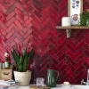 Ro'Ma Nature Faïence Pour Douche<Carrelage Zellige Marocain Rouge Pétillant 5x15 cm (vendu par 1 m²) -