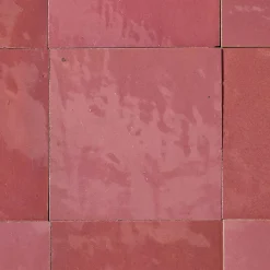 Ro'Ma Nature Carrelage Zellige Marocain Rose Ancien 10x10 cm (vendu par 1 m²) -- Faïence Pour Cuisine|Faïence Pour Salle De Bains