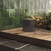 Allocarrelage Carrelage Mural Pour Douche|Carrelage Mural Pour Cuisine<Carrelage Zellige Mural 10x10 Vert Olive Brillant -