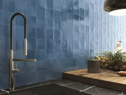 Allocarrelage Carrelage Mural Pour Douche|Carrelage Mural Pour Cuisine<Carrelage Zellige Mural 10x10 Bleu Mural Brillant -