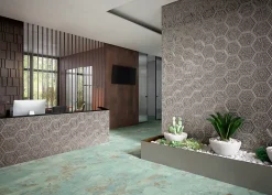 Apavisa Carrelage Zinc Natural Vert craquelé - Mat 120 x 45cm ( vendu par boite de 1,6 m² )- Carrelage Sol Effet Métal|Carrelage Sol Pour Salle De Bains