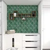 Carrelage Signature Mosaïque Pour Salle De Bains|Mosaïque<Ceramique Feuilles larges vertes 20x15 cm - prix à la piéce-