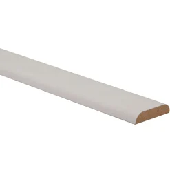 Champlat 2 arrondis en MDF blanc 4X38mm L.2,44 m- Moulure