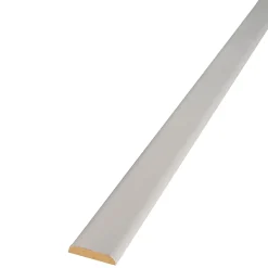Moulure<Champlat 2 arrondis en MDF blanc 4X28mm L.2,44 m