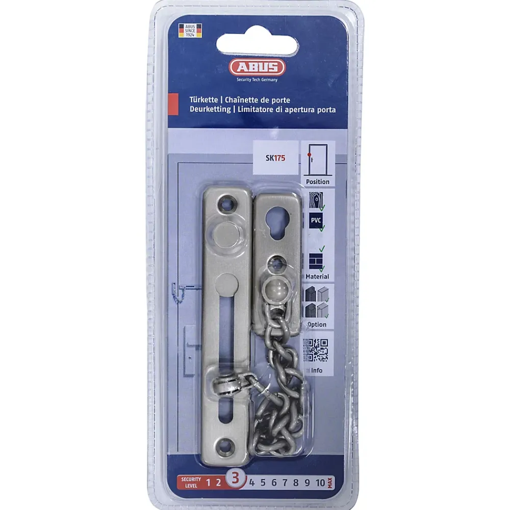 Abus Accesoire Pour Volet<Chaînette de porte nickélé SK175