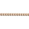 Decoparisienne Échantillon de moulure perle brut décorative - L20 x 2 cm - Bois de hêtre massif - Style Parisien - A peindre- Moulure