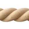 Decoparisienne Moulure<Échantillon de moulure torsade brut décorative - L20 x 1,9 cm - Bois de hêtre massif - Style Parisien - A peindre