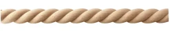 Decoparisienne Moulure<Échantillon de moulure torsade brut décorative - L20 x 1,9 cm - Bois de hêtre massif - Style Parisien - A peindre