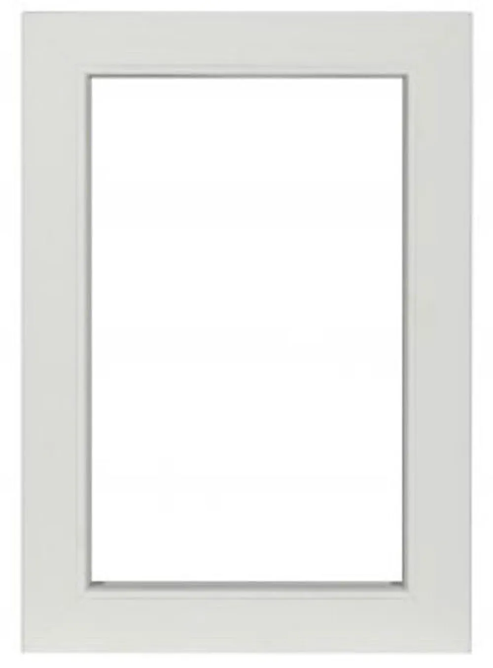 3 in 1 Châssis fixe pvc RAL 9016 ( L.: 170 cm x H.: 200 cm)- Fenêtre Pvc