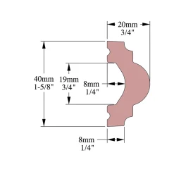 Cimaises Et Plus Cimaise , Moulure M04 - 4x2x200cm (h x p x L) - moulure décorative polyuréthane- Moulure