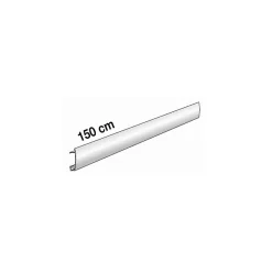 Le Crochet X Moulure<Cimaise décorative aluminium argenté 1m50