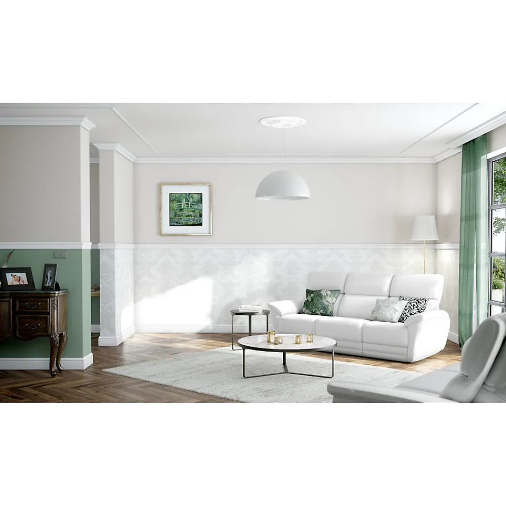 Decoflair CL1 Cimaise Polystyrène HD 38 x 16 x 2000 - 1 pièce- Moulure