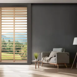 Foge Claustra Intérieur<Claustra persienne réglable Jersey coloris chêne de Saragosse 250X60X1.2 cm