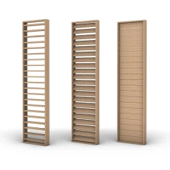 Foge Claustra Intérieur<Claustra persienne réglable Jersey coloris chêne de Saragosse 250X60X1.2 cm