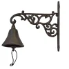 La Grande Prairie Poignée De Porte Extérieure<Cloche carillon fonte Arabesques 21x24x10cm