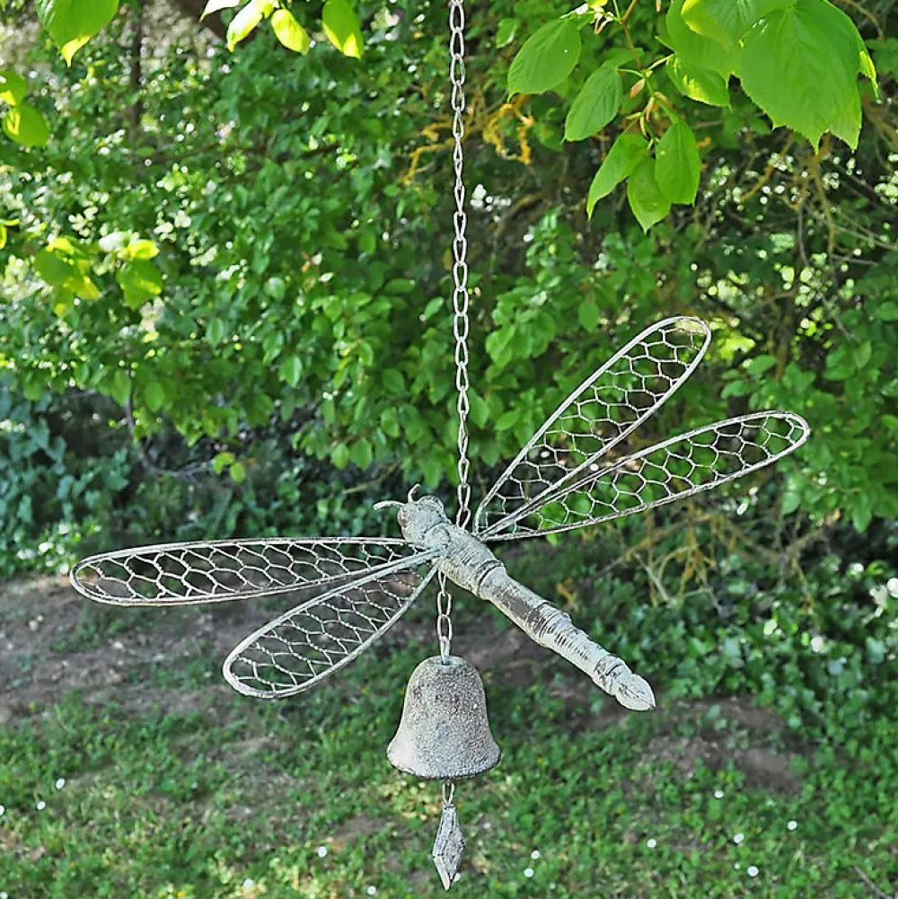 La Grande Prairie Cloche carillon Tintinnabulle 42x22x71cm- Poignée De Porte Extérieure