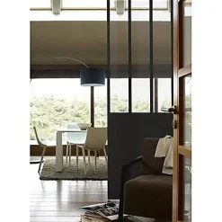 Geom Cloison Amovible<Cloison amovible 3-en-1 esprit atelier Axioma noire H.250 x l.80 cm
