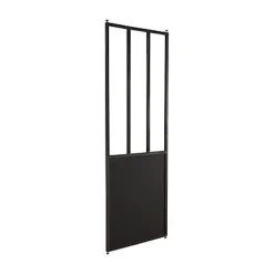 Geom Cloison Amovible<Cloison amovible 3-en-1 esprit atelier Axioma noire H.250 x l.80 cm