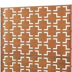 Casa.Pro Cloison Amovible<Cloison de séparation Basciano pour extérieur et intérieur acier galvanisé 180 x 90 x 40 cm rouille